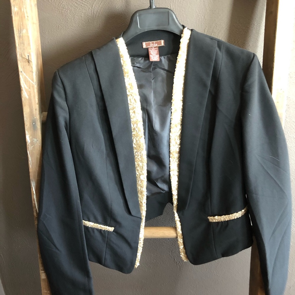 Gold Sequin Blazer
